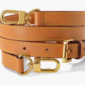 Vachetta Leather Adjustable Crossbody Strap for Leather Shoulder Replacement